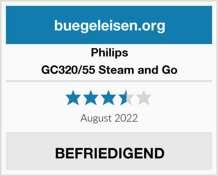 Philips GC320/55 Steam and Go Test