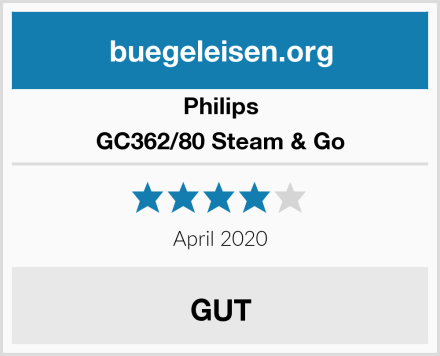 Philips GC362/80 Steam & Go Test