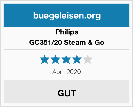 Philips GC351/20 Steam & Go Test
